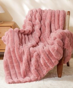 Manta de piel sintética BEDELITE para -Rosa