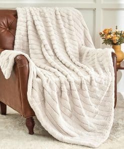 Manta de piel sintética BEDELITE para -Beige