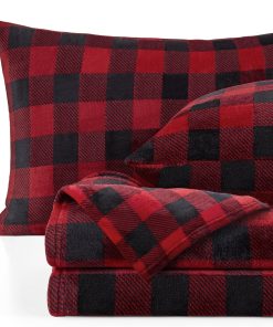 Juego de sábanas de franela para cama Queen size BEDELITE,