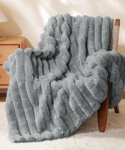 Manta de piel sintética BEDELITE para -Gris