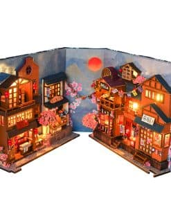 KIT GORWARE 3D Book Nook, Soportes de Libros de Puzzle de