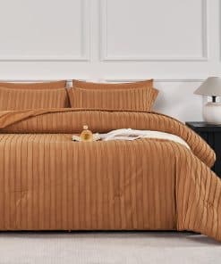 Set de Edredón JELLYMONI Queen - Juego de Cama Rayado con