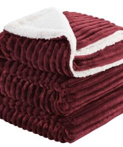 Manta de Felpa Sherpa de Tamaño King INFIIXSO - Suave y