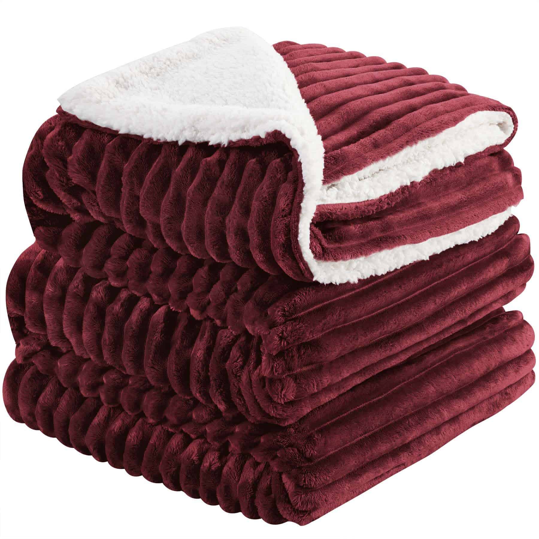 Manta de Felpa Sherpa de Tamaño King INFIIXSO - Suave y
