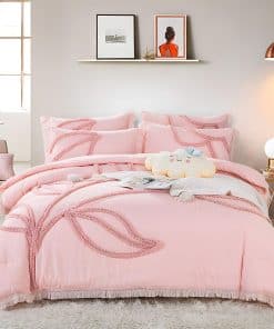 Juego de Funda nórdica Boho Leaf tamaño King, Juego de Ropa