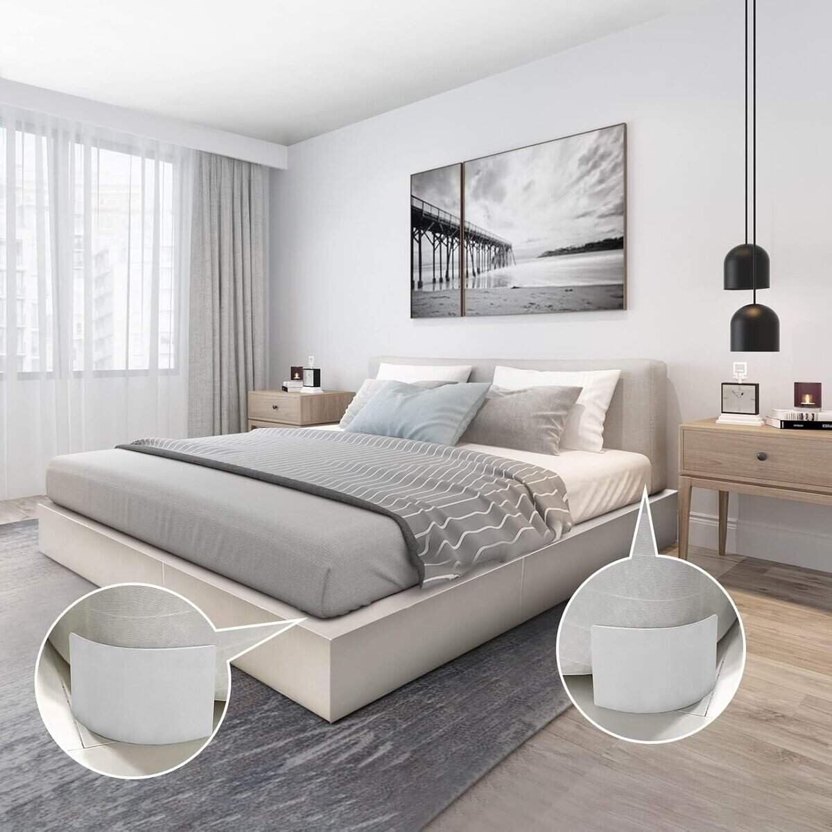 Grip N Hold - Sujetadores de sábanas, discretos, - Imagen 10