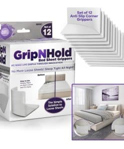 Grip N Hold - Sujetadores de sábanas, discretos,