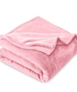 Manta de Microplush Bare Home - Throw XL - Rosa Claro -