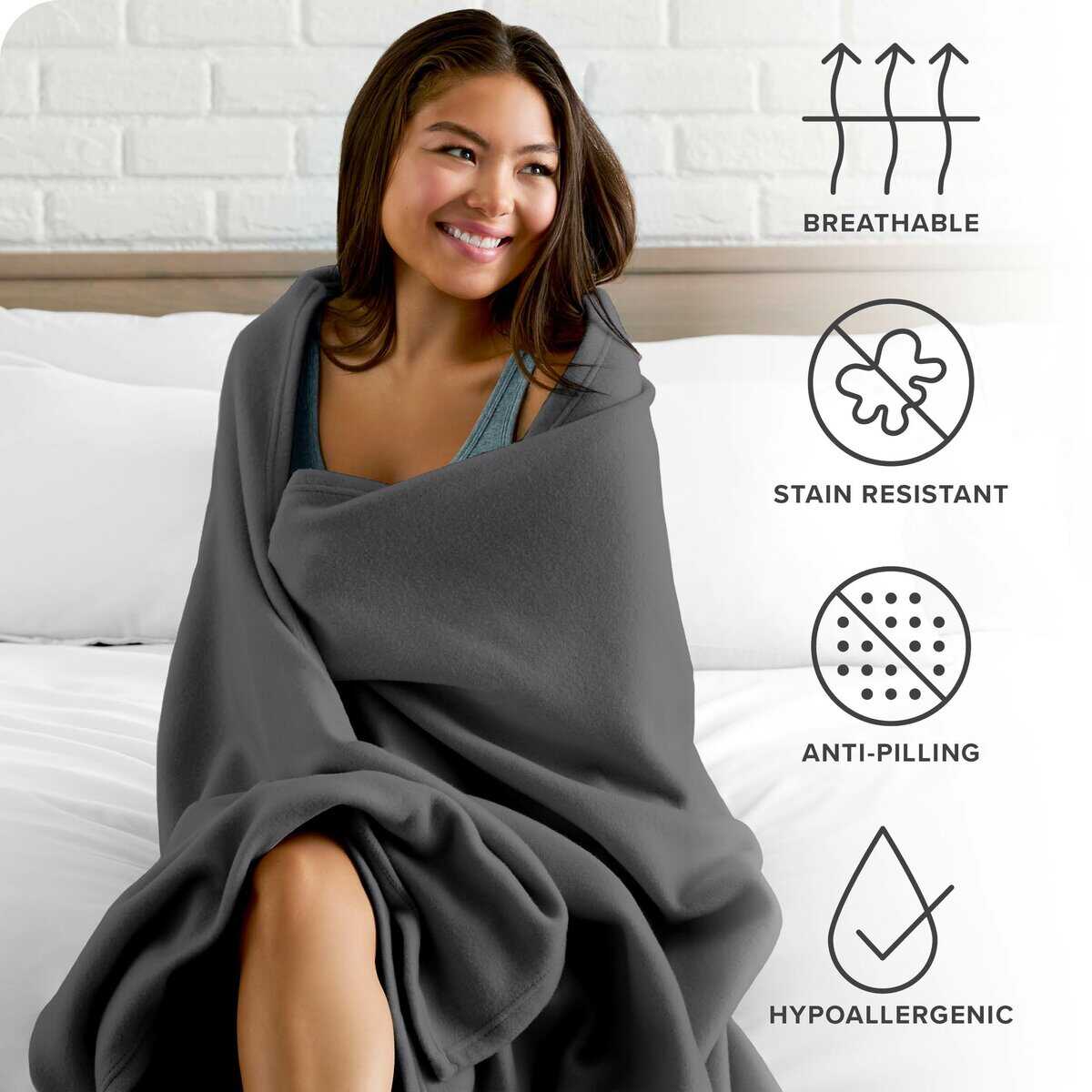 Manta de Polar Bare Home - Extra Larga - Cálida y Acogedora - Imagen 6