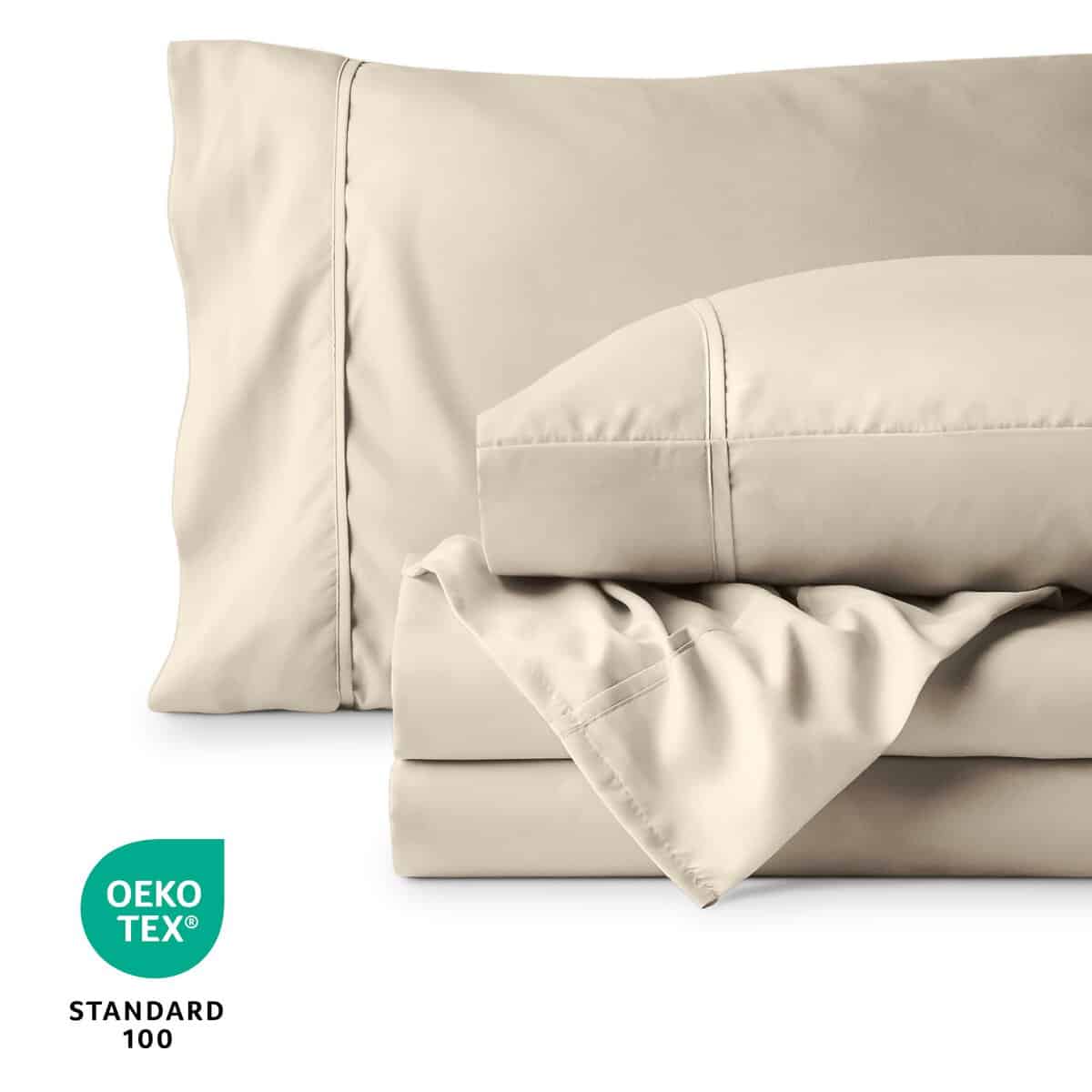 Juego de sábanas ajustables Bare Home Split King - - Imagen 9