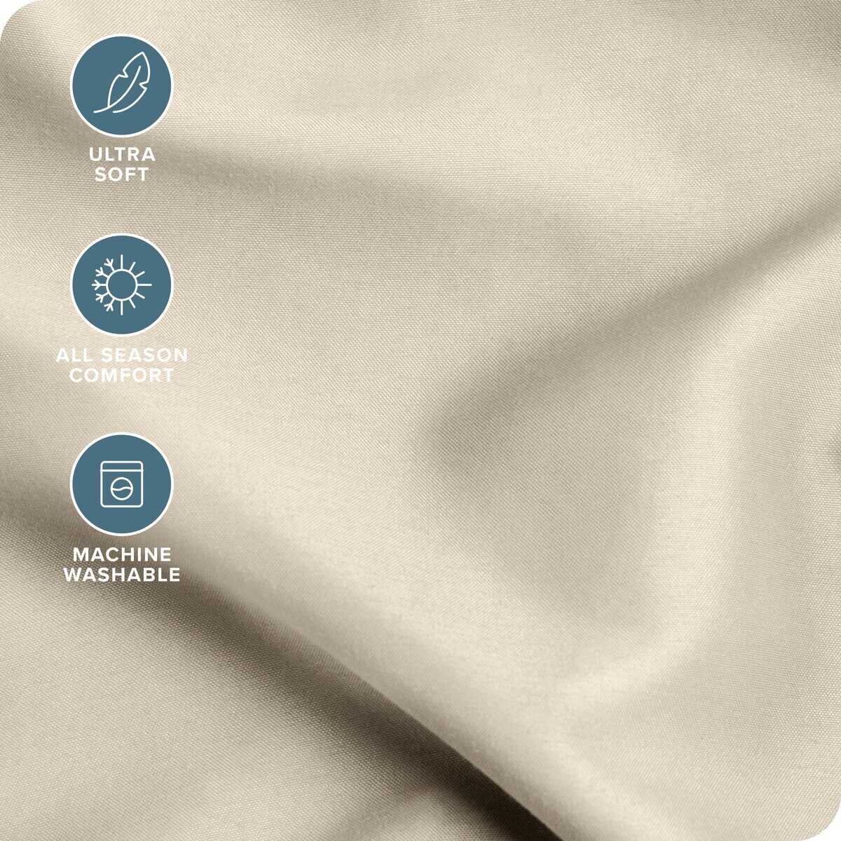 Juego de sábanas ajustables Bare Home Split King - - Imagen 4