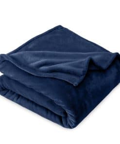 Manta de Felpa Bare Home - Tiro XL - Azul Marino - Manta