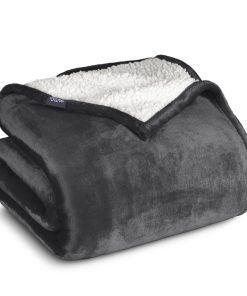 Manta de felpa Bare Home Sherpa - Full/Queen - Manta para