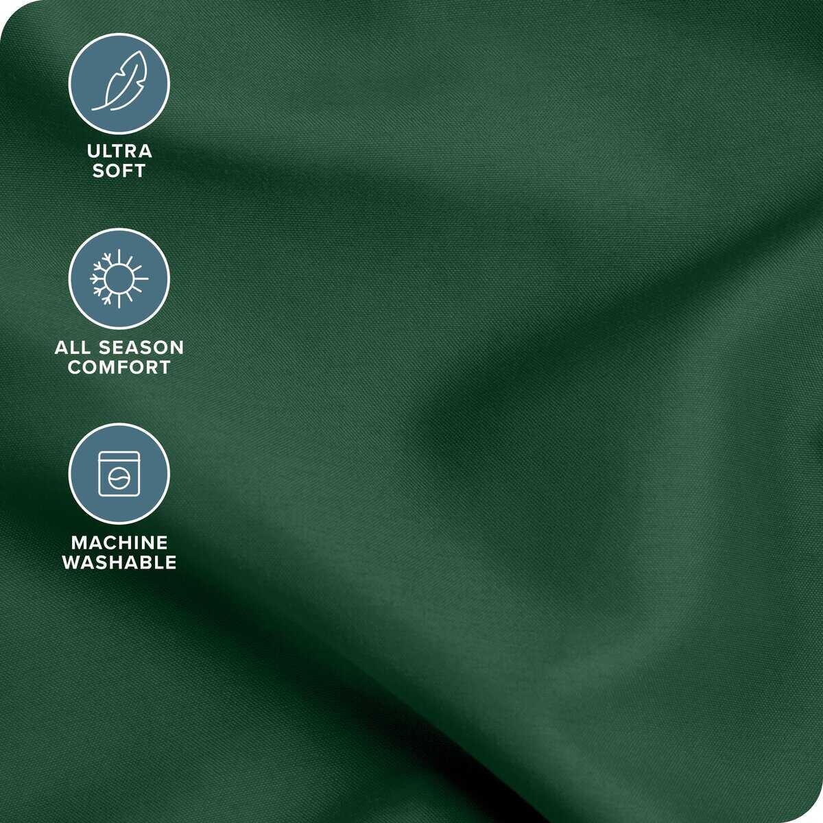 Juego de sábanas Twin XL Bare Home - Bolsillos -Verde Bosque - Imagen 3