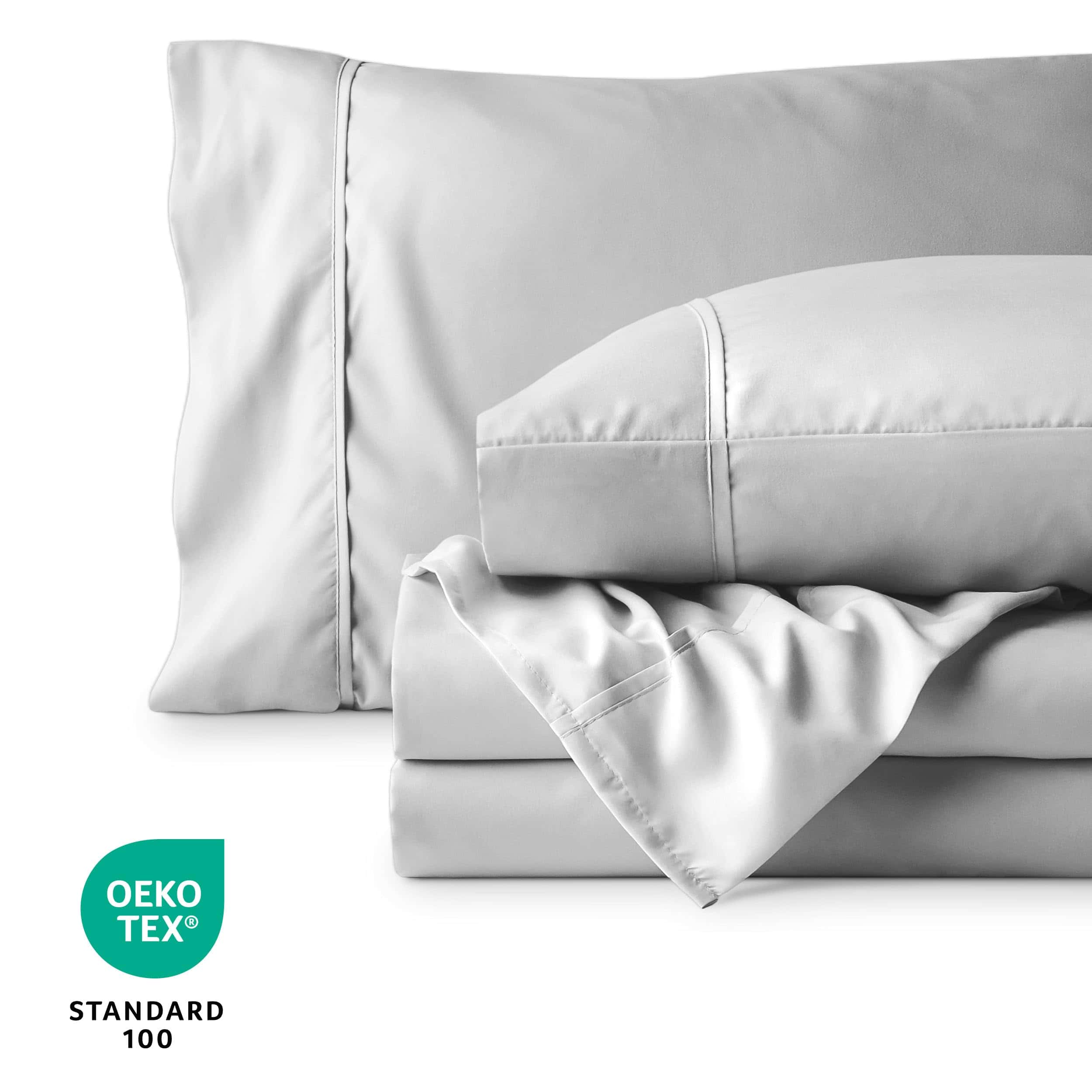 Juego de sábanas Bare Home King - Bolsillos -Gris Nube - Imagen 8
