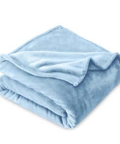 Manta de Felpa Bare Home - Tiro XL - Azul Claro - Ligera