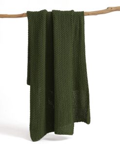 Manta de Punto Grueso de Algodón FIYARA, Manta de Cable