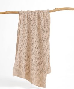 Manta de Punto Grueso de Algodón FIYARA, Manta de Punto