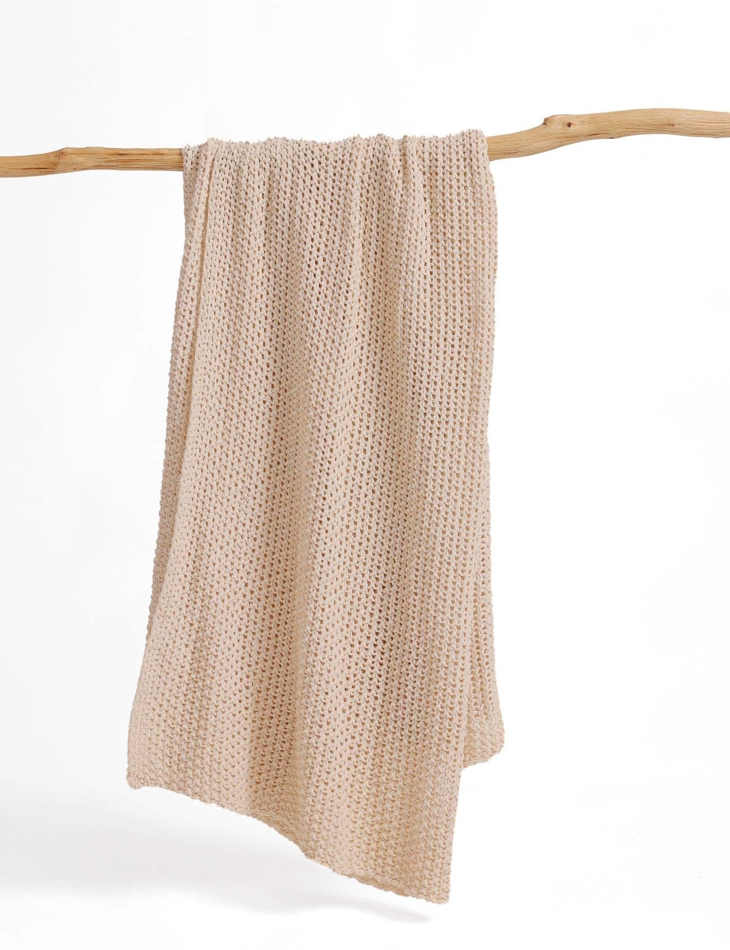 Manta de Punto Grueso de Algodón FIYARA, Manta de Punto