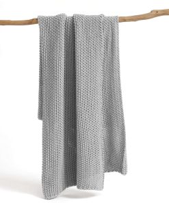 Manta de Punto de Algodón Grueso FIYARA, Ligera y Suave,