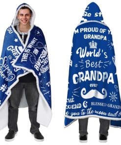 Regalos para Abuelo, Manta con Capucha Sherpa, Regalos de