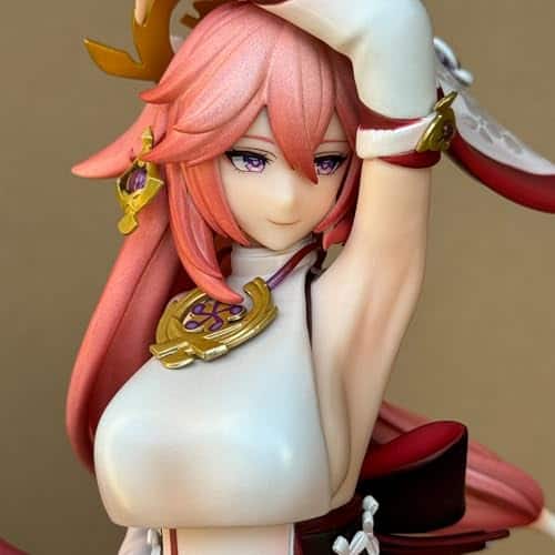 Figura G-I Yae Miko 1/7 9.8IN Lady Guuji del Grand Narukami - Imagen 4