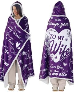 Cobija con capucha Sherpa, Regalos para el Día de San