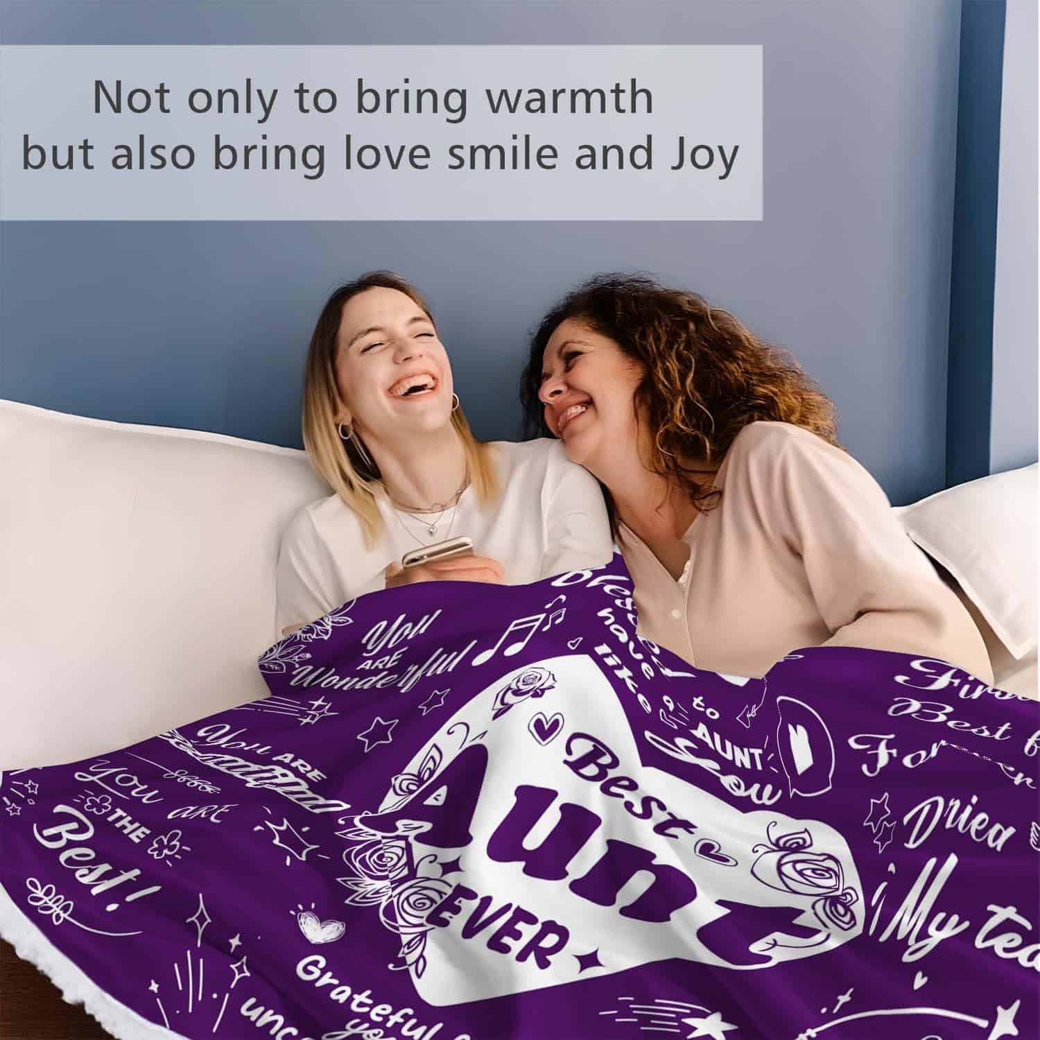 Manta con Capucha para Tía, Mejores Regalos para la Mejor - Imagen 3