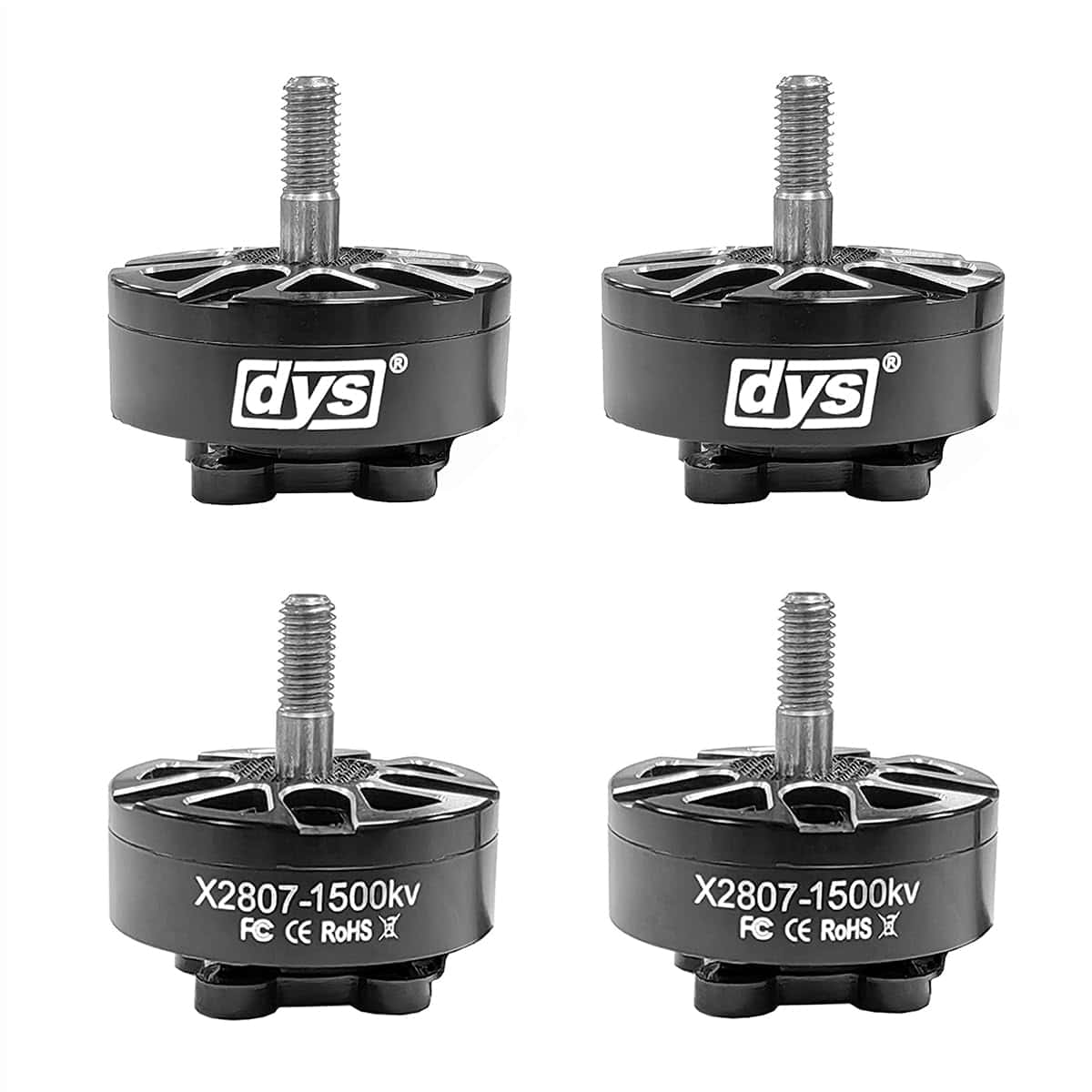 DYS 4pcs X2807 1300KV 1500KV 1700KV Motor Brushless 6S para