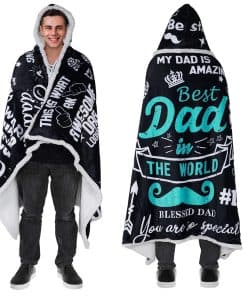 Manta con capucha Bombline para papá, regalos de Navidad y