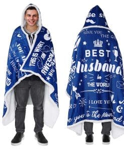 Manta con capucha para esposo, regalos de San Valentín,
