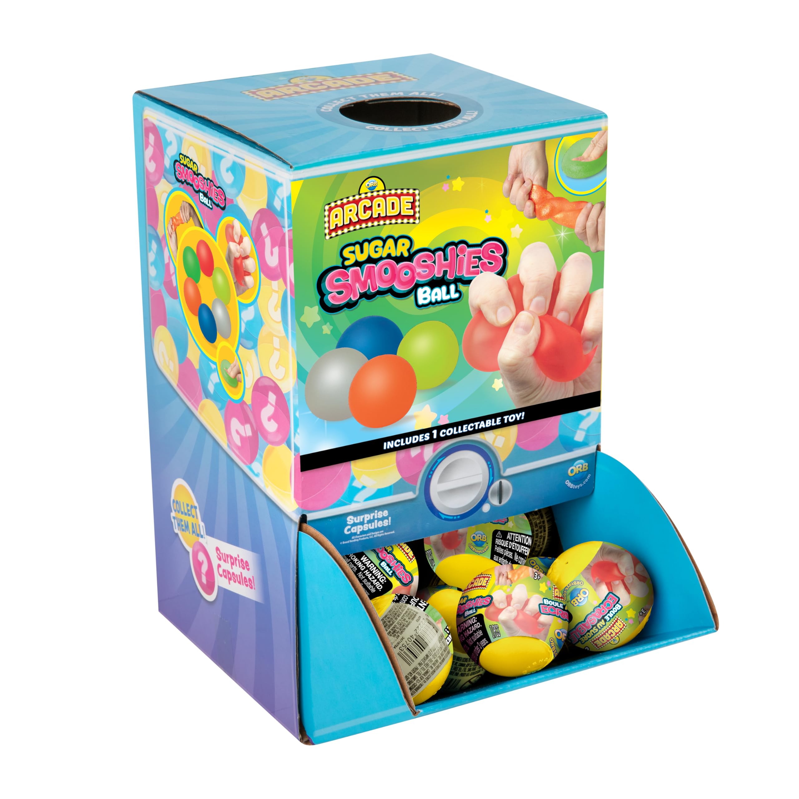 ORB Arcade Sugar Smooshies Balls - 48 Cápsulas Individuales