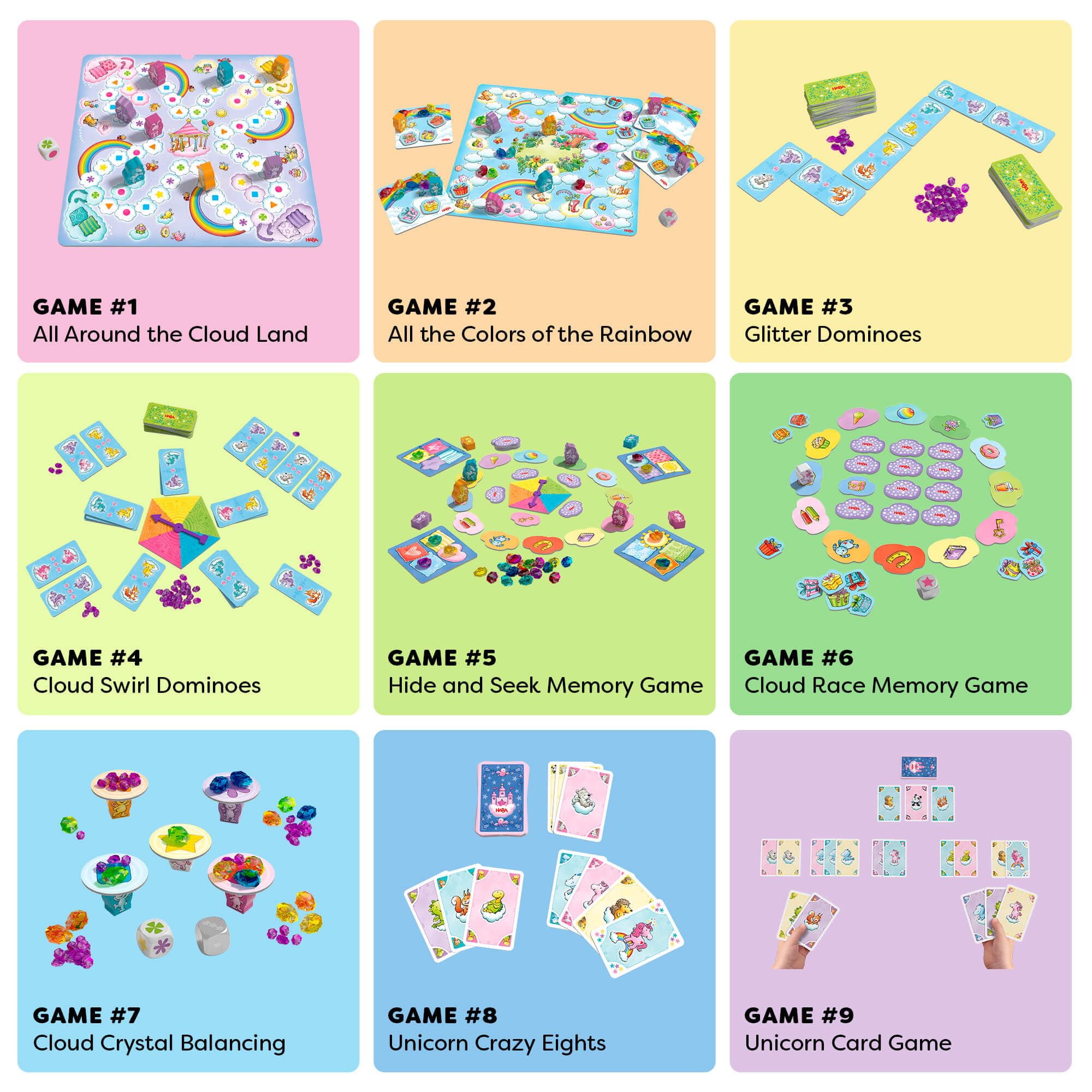 Colección de Juegos de Unicornio Glitterluck de HABA - - Imagen 4