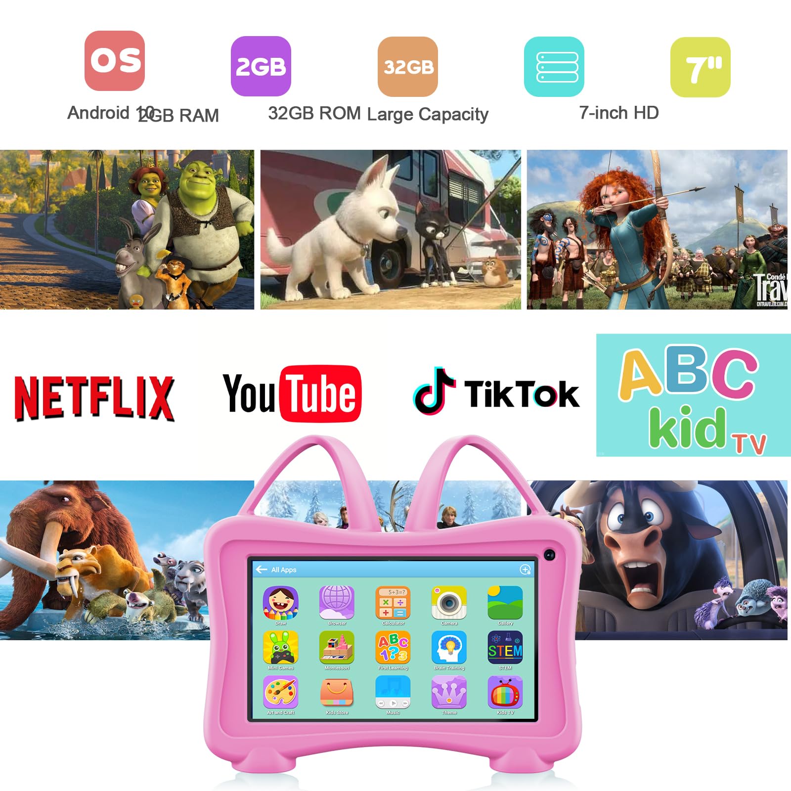 Tableta para Niños de 7 Pulgadas, Tableta para Niños - Imagen 4