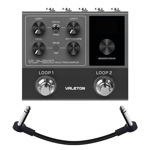 Pedal Looper Estéreo Dual VALETON para Guitarra, Bajo,