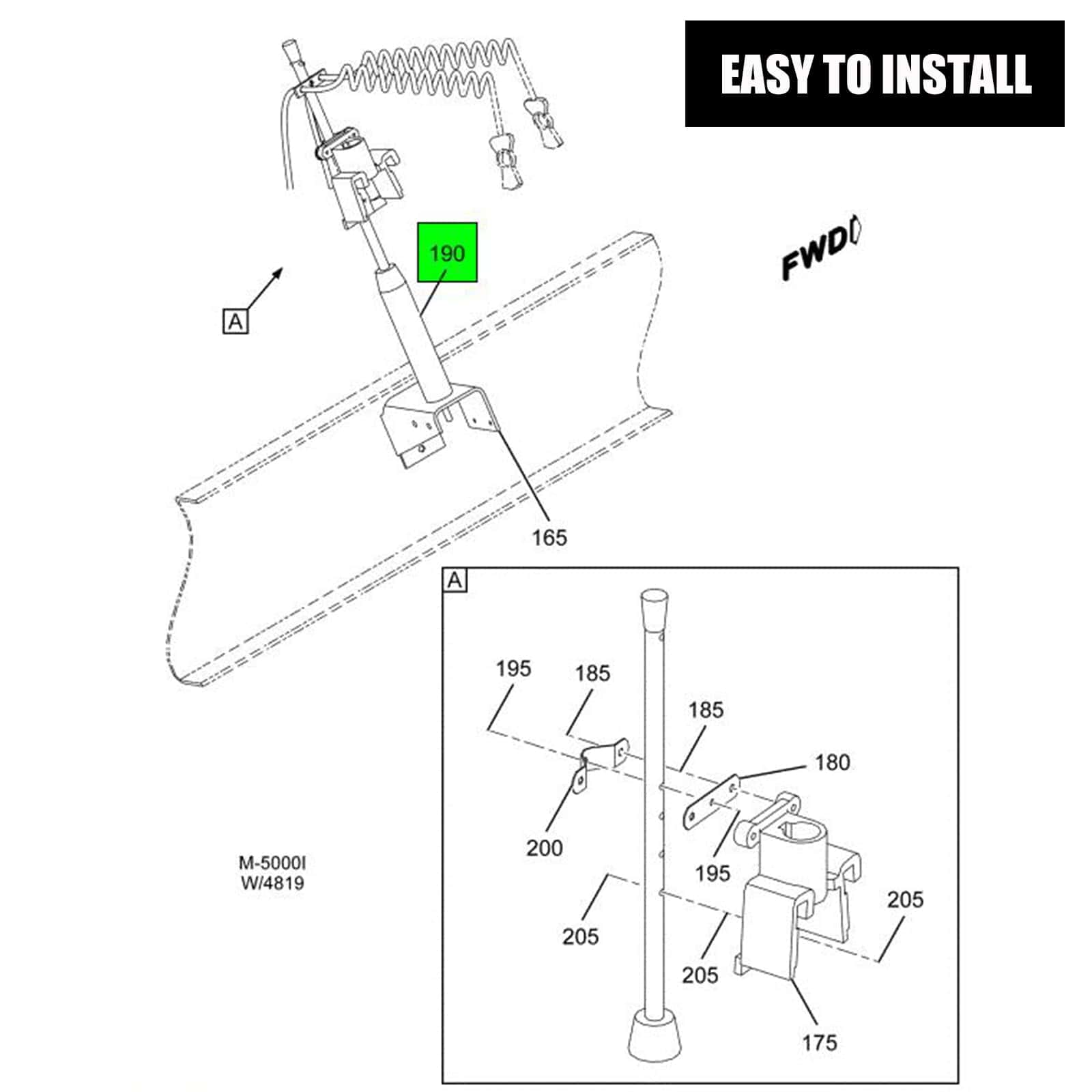 Pogo Stick para Semi Camión de 24" Swivel Vitonsbay,Pogo - Imagen 5