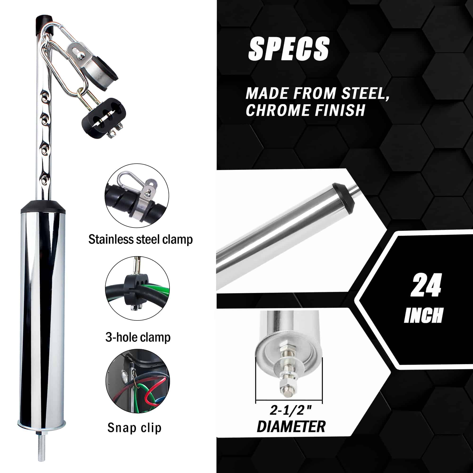 Pogo Stick para Semi Camión de 24" Swivel Vitonsbay,Pogo - Imagen 3