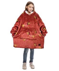Manta con capucha Catalonia Xmas Dachshund para niños,