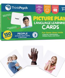 ThinkPsych Tarjetas de Palabras de Personas - 150 Verbos de