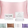 Funda de Almohada de Seda 100% T&T, 25 Momme Funda de