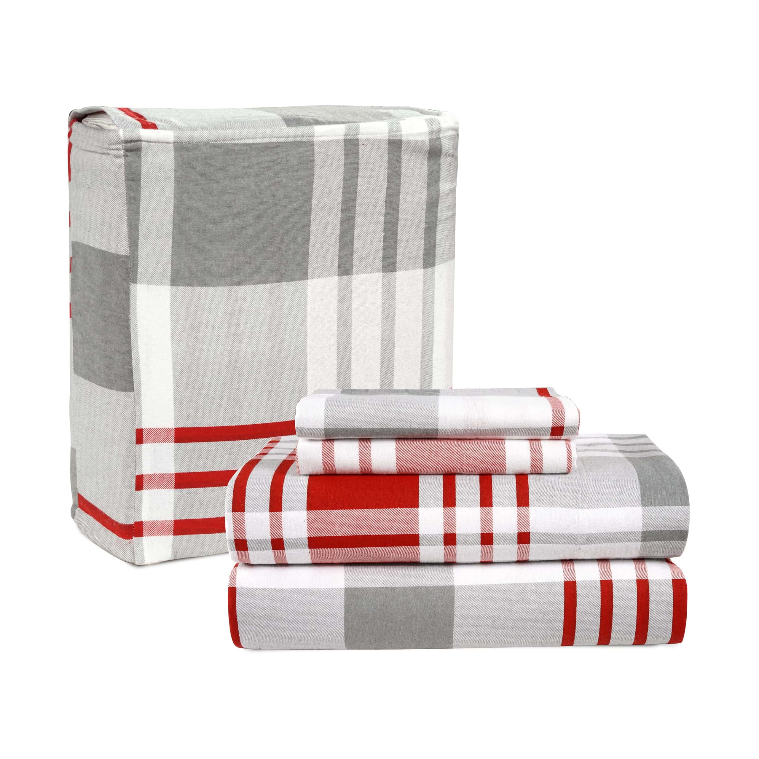 Juego de sábanas King Size de Franela de Algodón LANE LINEN