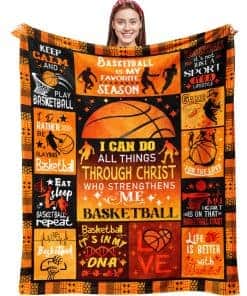 Manta de Baloncesto para Niños y Niñas Manta de Tiro de