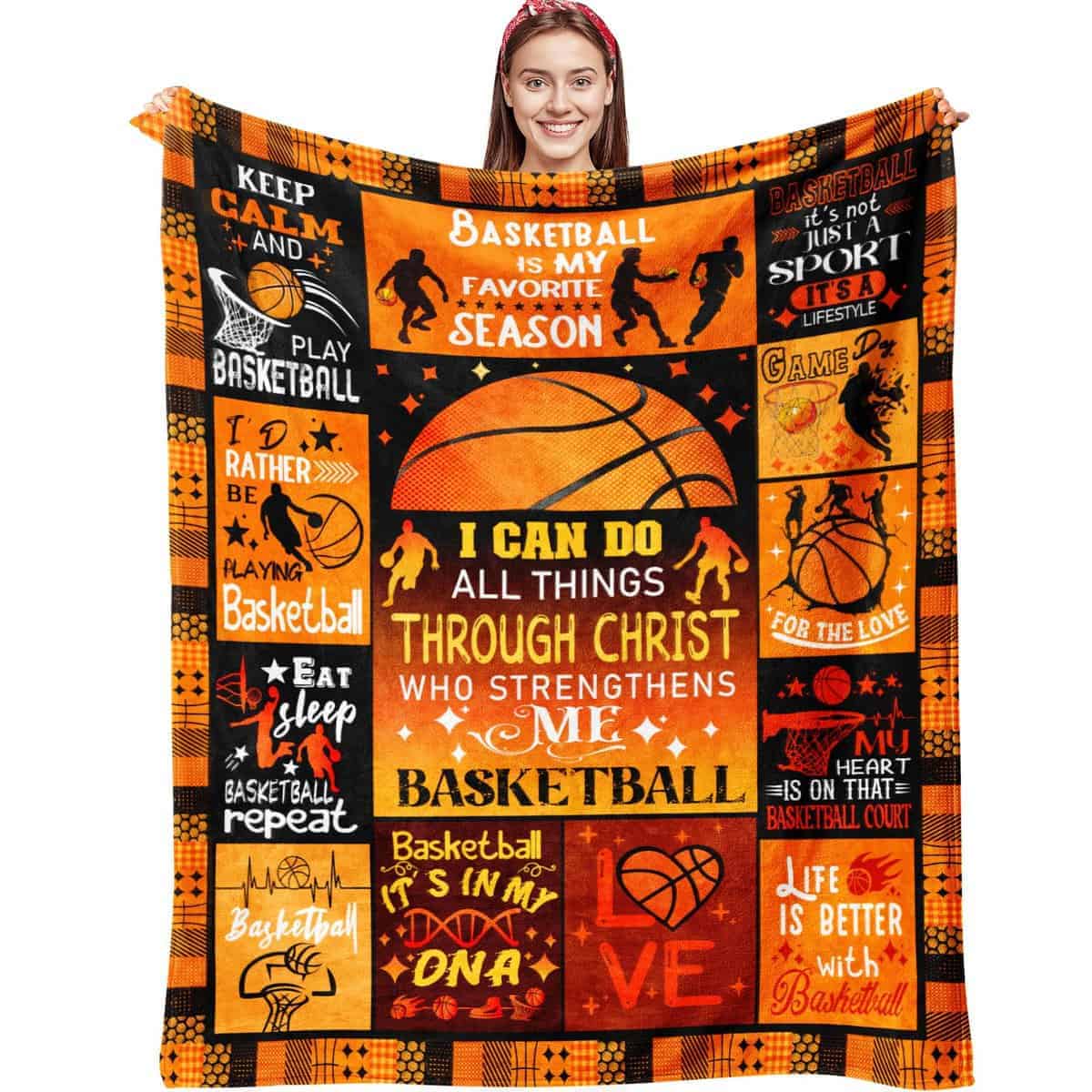 Manta de Baloncesto para Niños y Niñas Manta de Tiro de