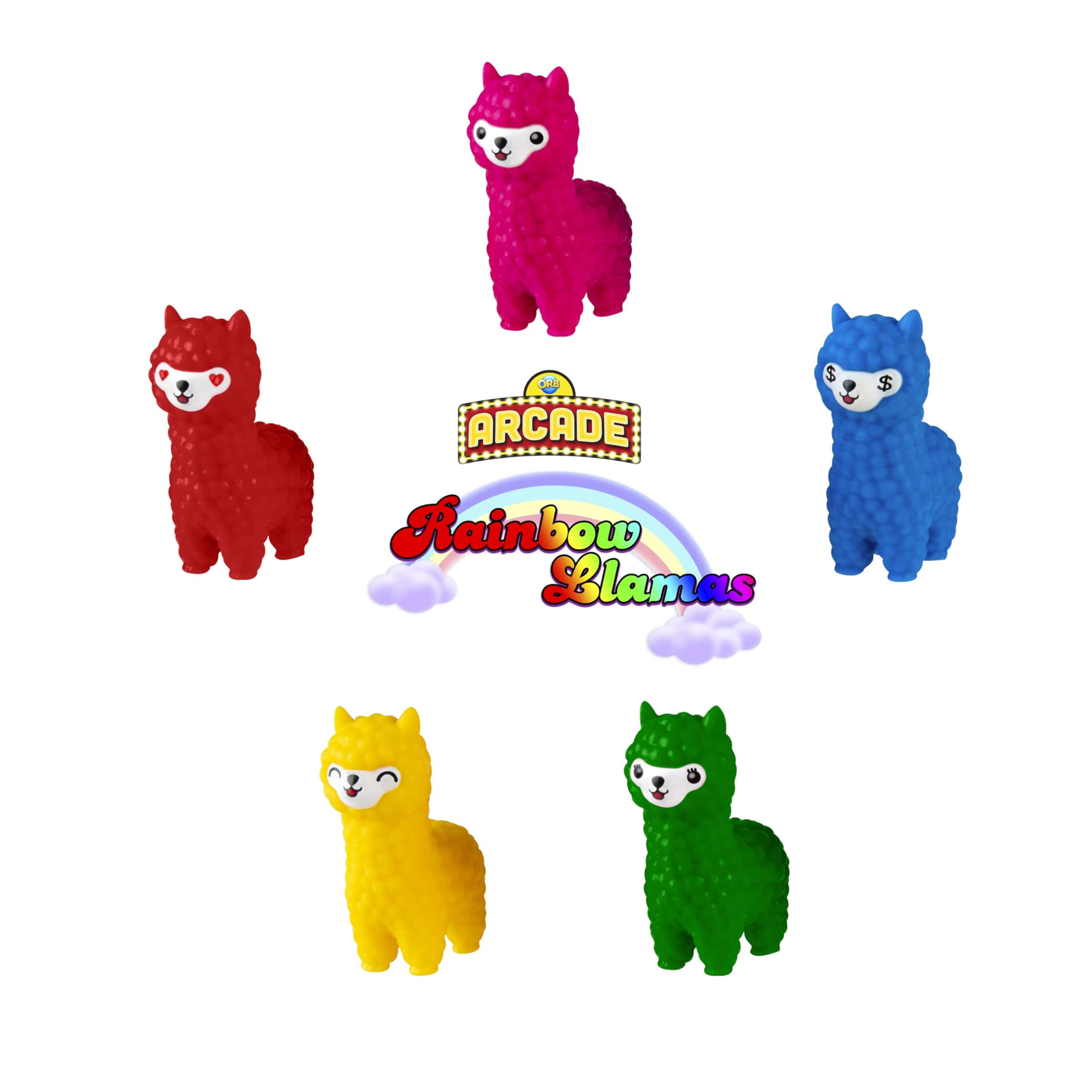 ORB Arcade Rainbow Llamas - 48 Cápsulas de Misterio - Imagen 3