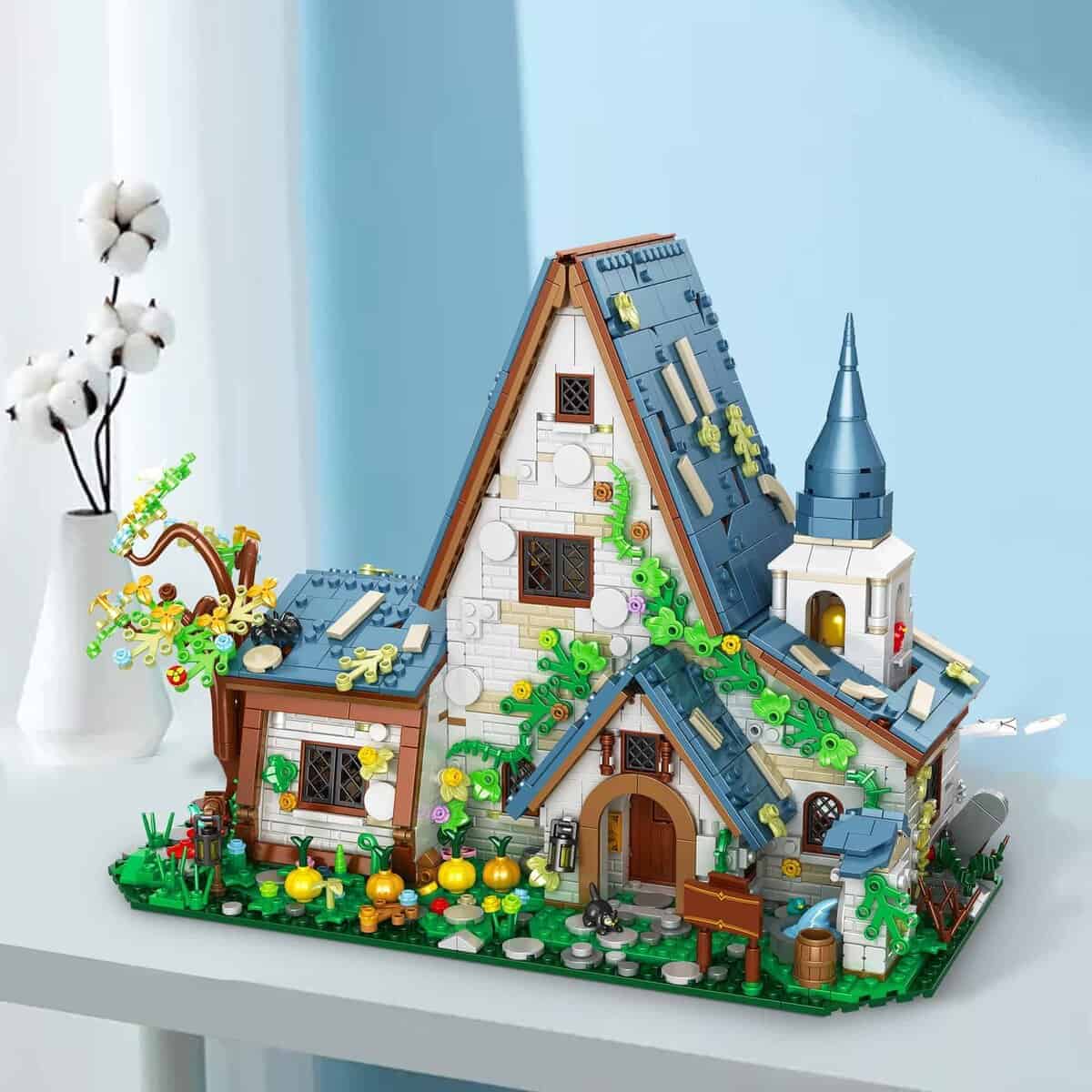 Juego de Construcción de Casa de Piedra Mágica, Decoración - Imagen 9