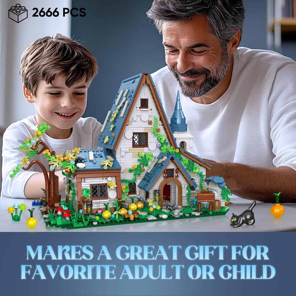 Juego de Construcción de Casa de Piedra Mágica, Decoración - Imagen 8