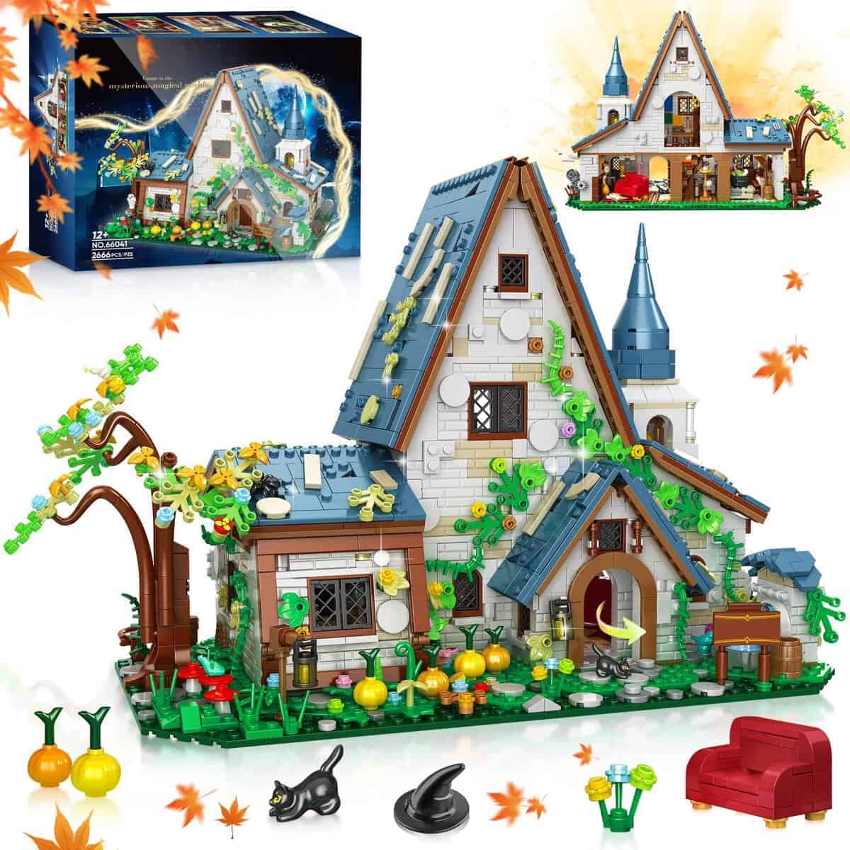 Juego de Construcción de Casa de Piedra Mágica, Decoración