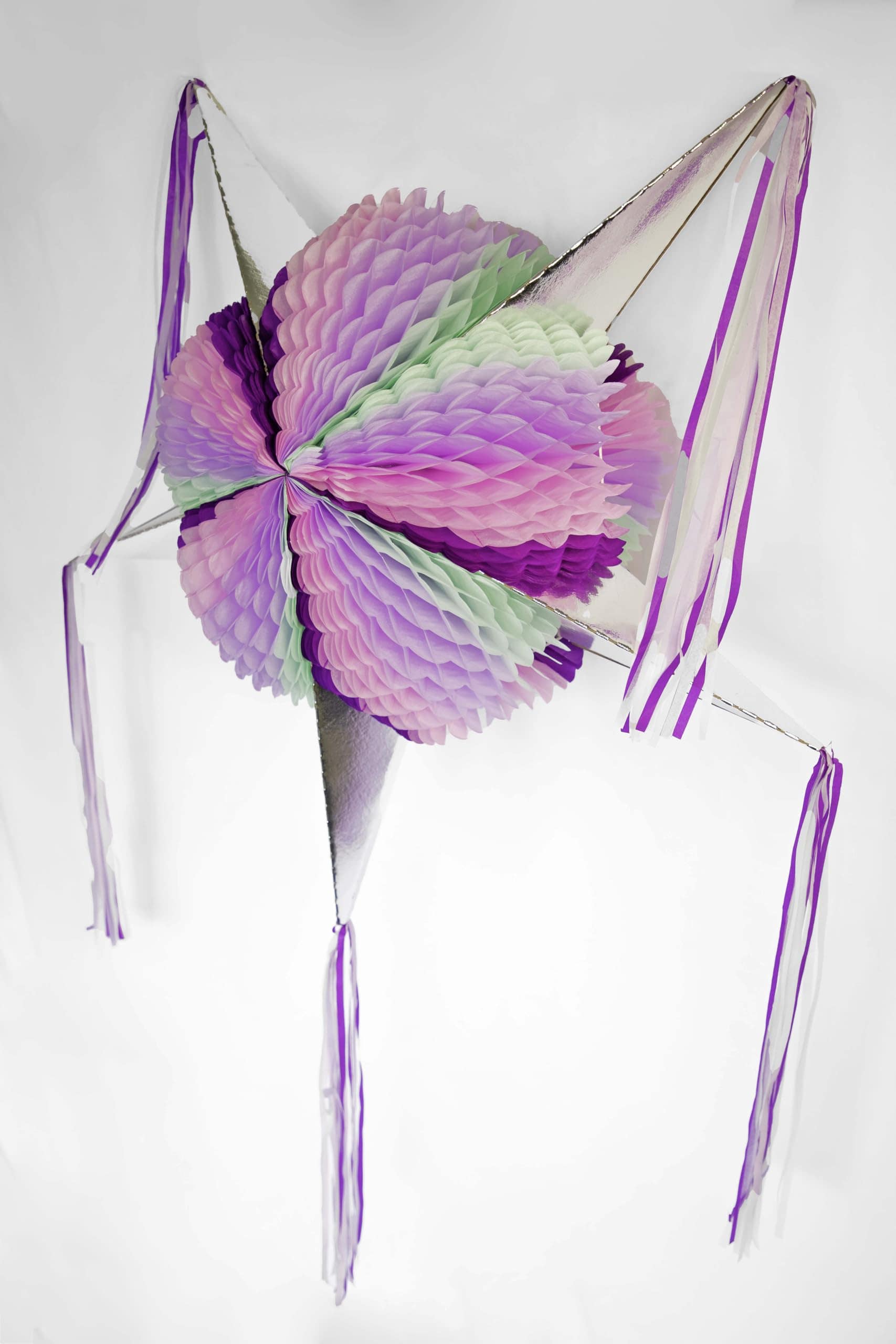 Piñata Mexicana Plegable (lila) - Imagen 3