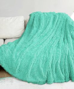 Manta Súper Esponjosa XYYZYZ, Manta de -Azul Turquesa