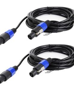 Pack de 2 Cables Speakon de 10 Pies SUNNAREPOON, 10Ft con